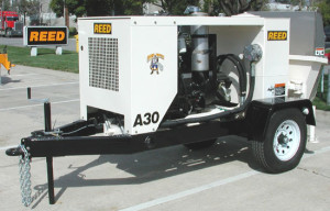 REED A Series concrete line pump front left view