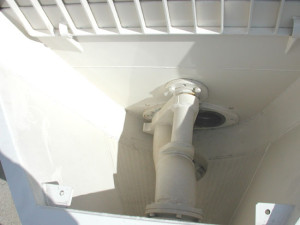 REED A Series concrete line pump hopper interior