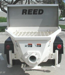 REED A Series concrete line pump rear view