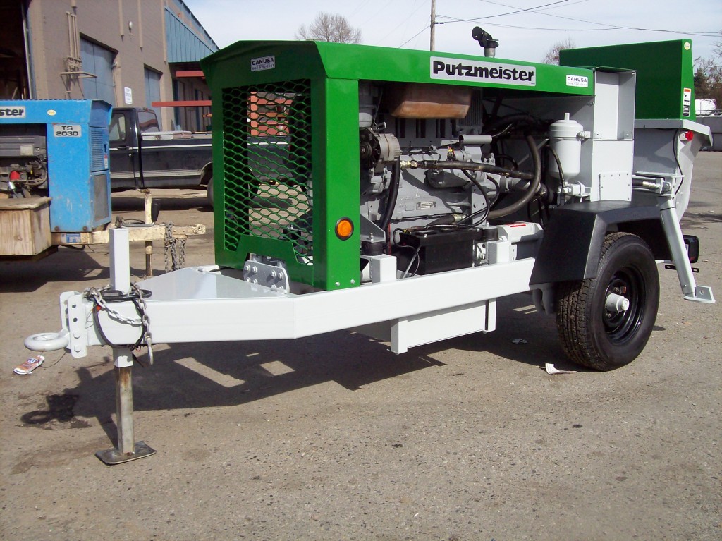 Putzmeister 2040 concrete line pump detail